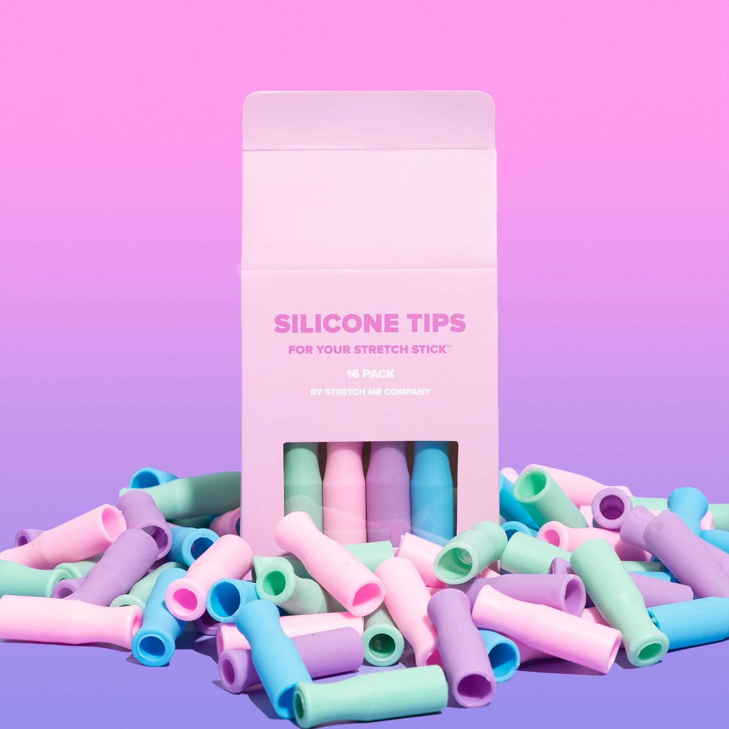 16 pack of silicone tips for metal straws