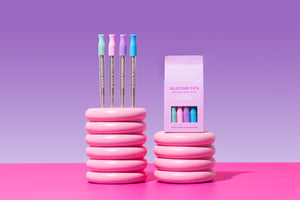 silicone tips on metal straw